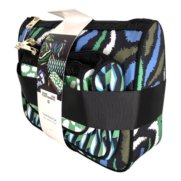 DVF for Target 3 Pack Travel Pouches Disco Zebra, Arrow Geo, Ginkgo - Picture 11 of 11